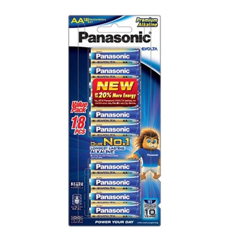 Batteries Panasonic Evolta AA (18 pack)
