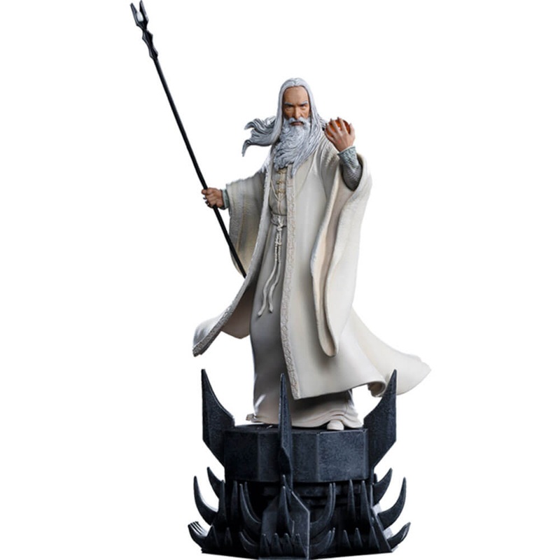 La statue  l'chelle du Seigneur des Anneaux Saruman 1:10