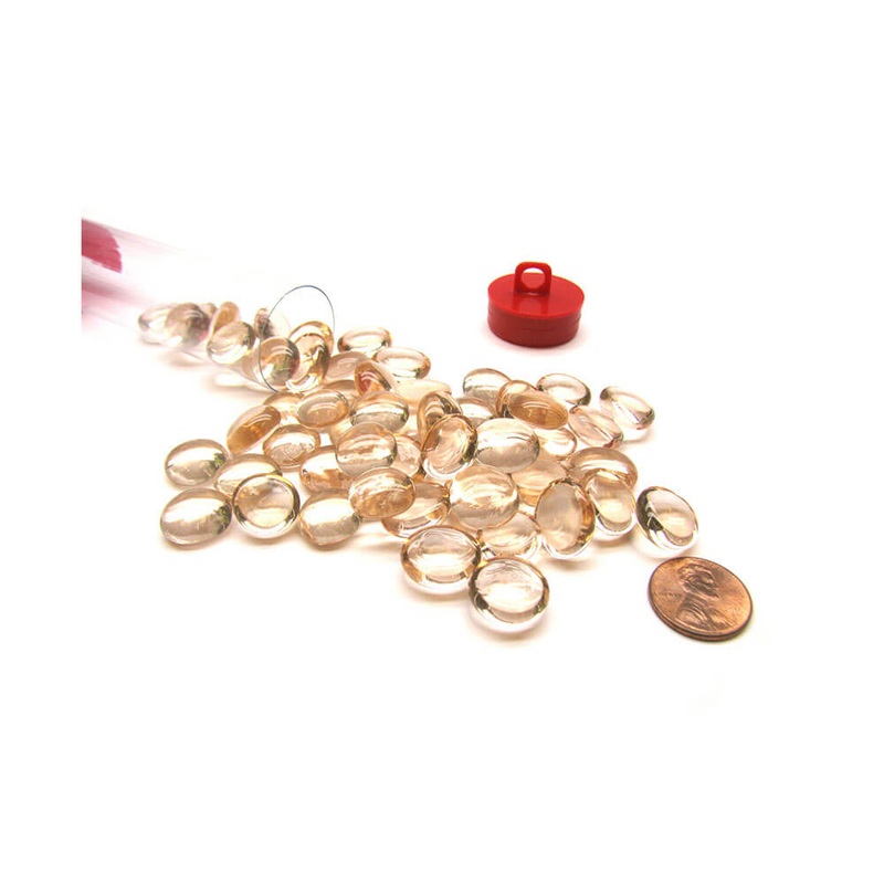 Pierres de jeu Crystal Pink Glass Stones 4 "