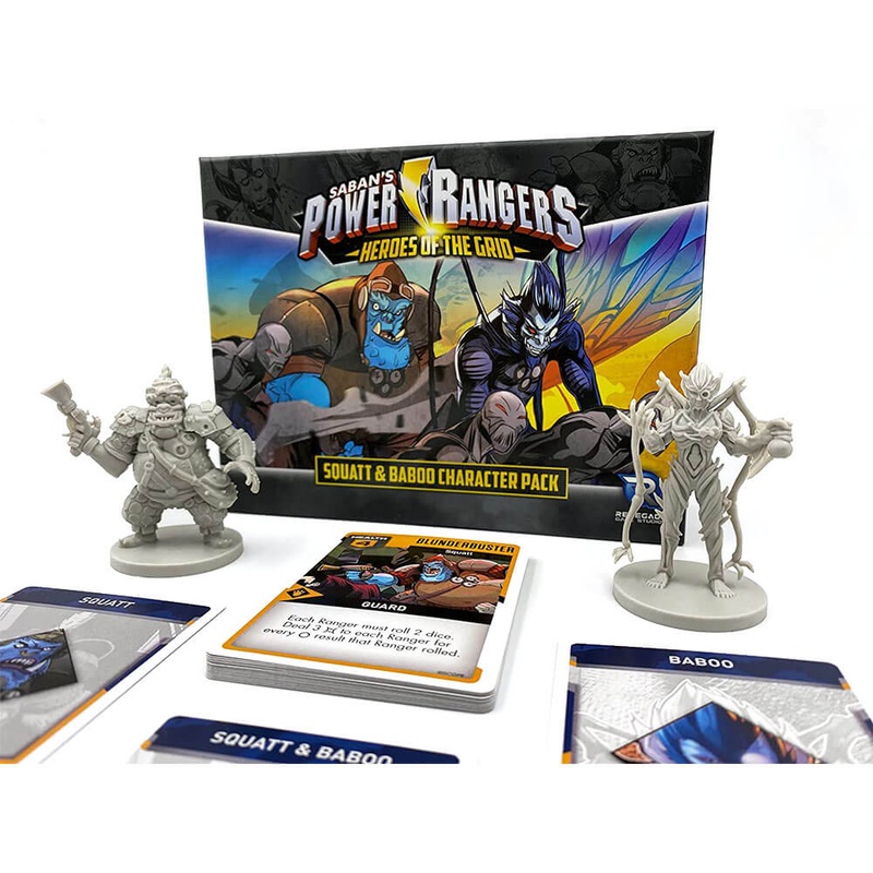 Power Rangers Heroes of the Grid Squatt & Baboo Character pk