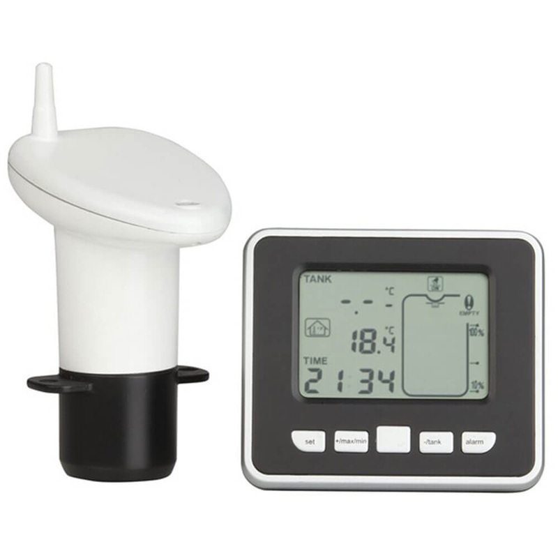Compteur de niveau du rservoir d'eau  ultrasons avec capteur thermo
