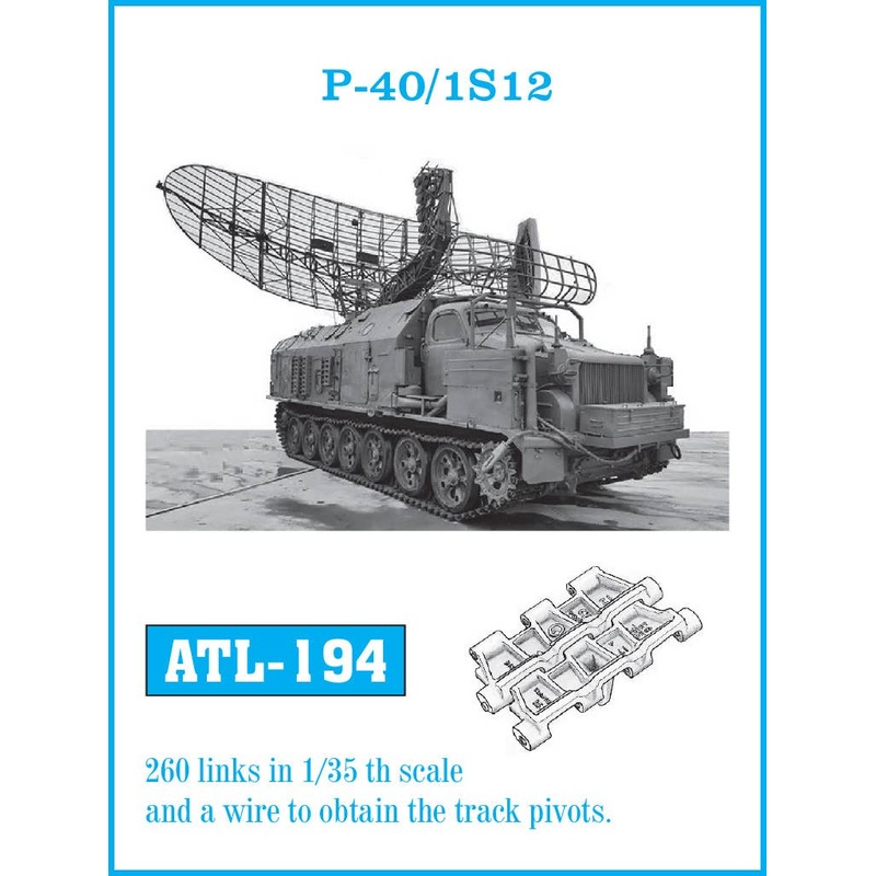 1/35 Current Russian/Soviet P-40/1S12 radar system tracks