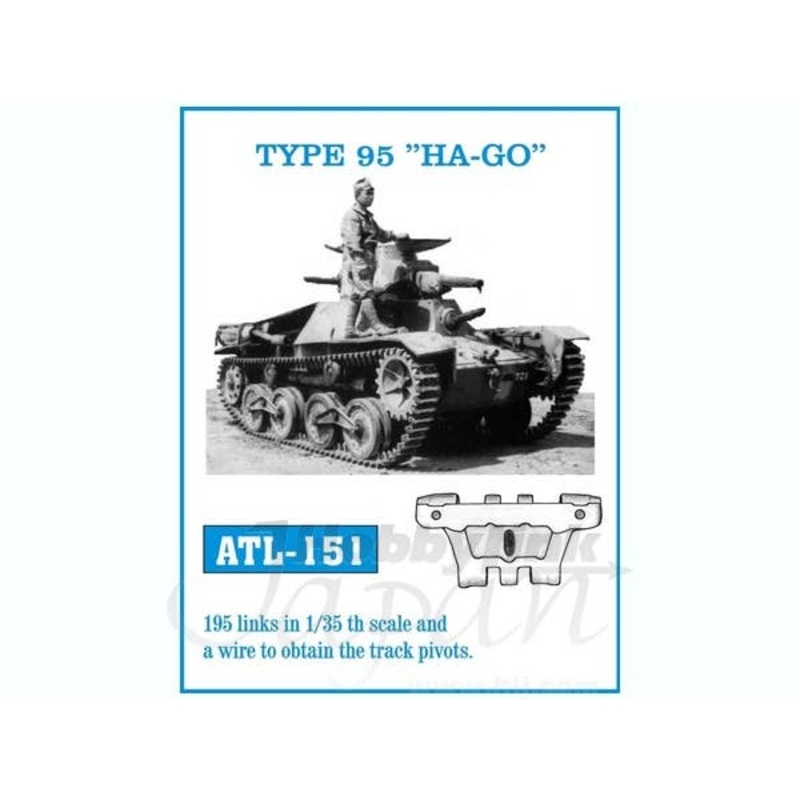 1/35 IJA Type 95 Light Tank Ha-Go Metal Caterpillar