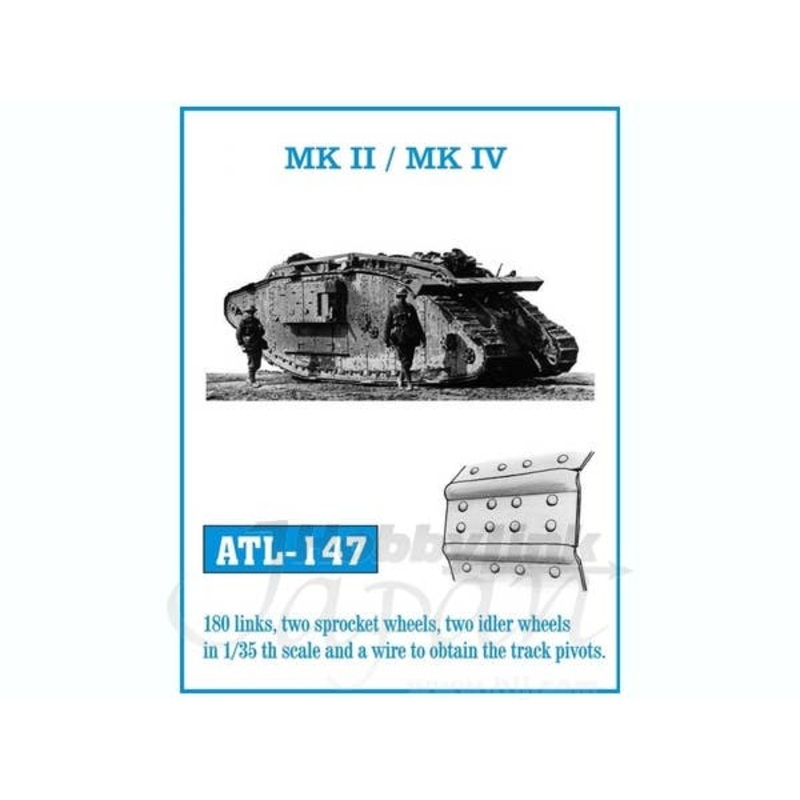 1/35 Mk.II/Mk.IV Metal Caterpillar