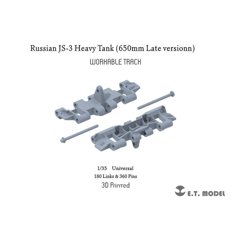 1/35 Movable Track (3D) for WW.II Russian JS-3 Heavy Tank (650mm Late Model)