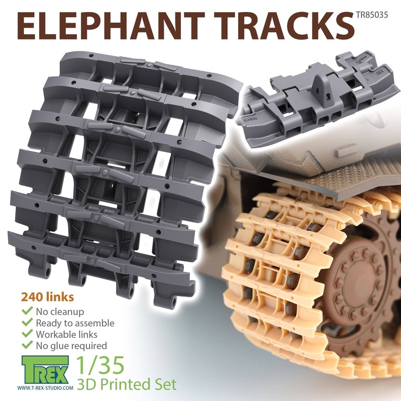 1/35 Movable Tracks for Elephant Tank Destroyers