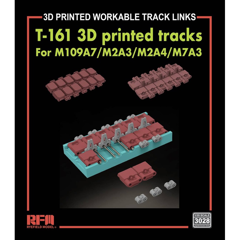 1/35 T-161 workable tracks For M109A7/M2A3/M2A4/M7A3 (3D PRINTED)