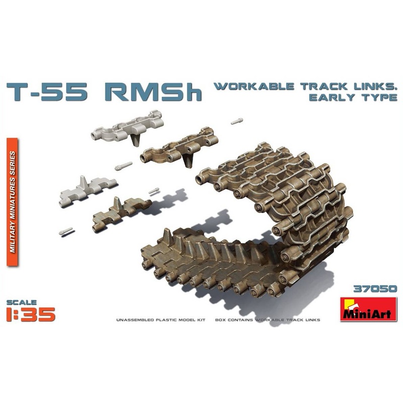 1/35 T-55 RMSh Workable Track Links Early Type
