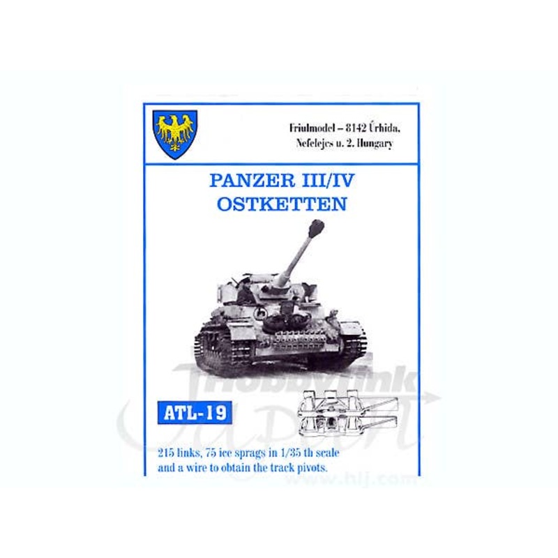 1/35 Working Metal Track Set for Pz.III/IV Ostketten