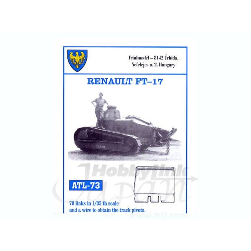 1/35 Working Metal Track Set for Renault FT-17