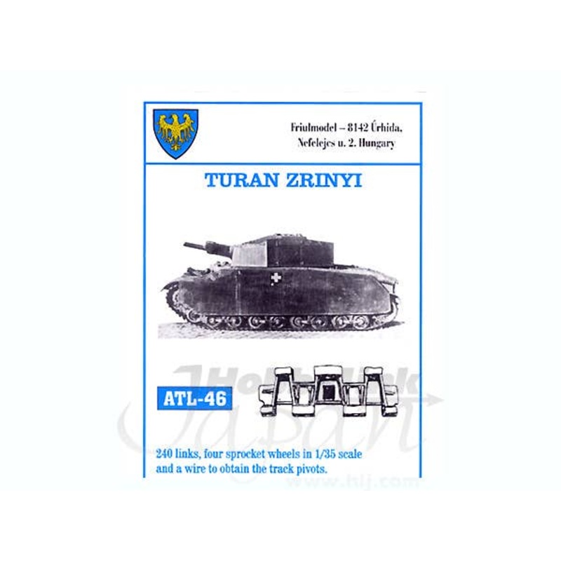 1/35 Working Metal Track Set for Turan Zrinyi
