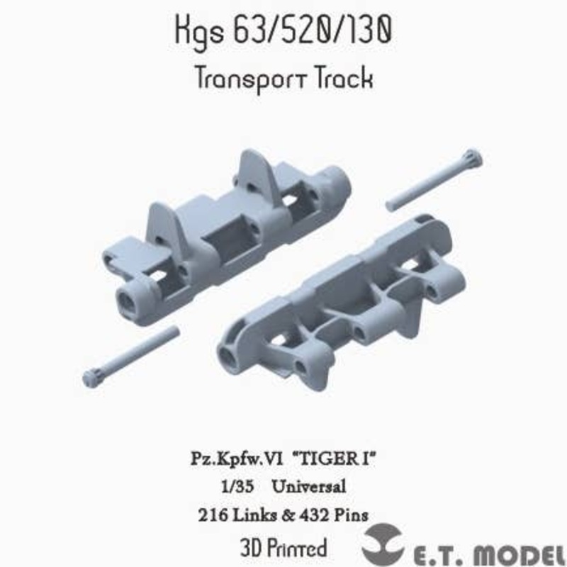 1/35 WW.II German Tiger Type I Rail Transport Movable Track (3D)