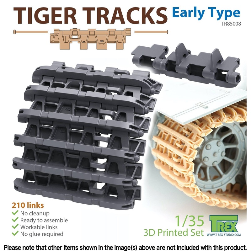 1/35 WWII German Tiger Type I Heavy Tank Movable Track Early Type
