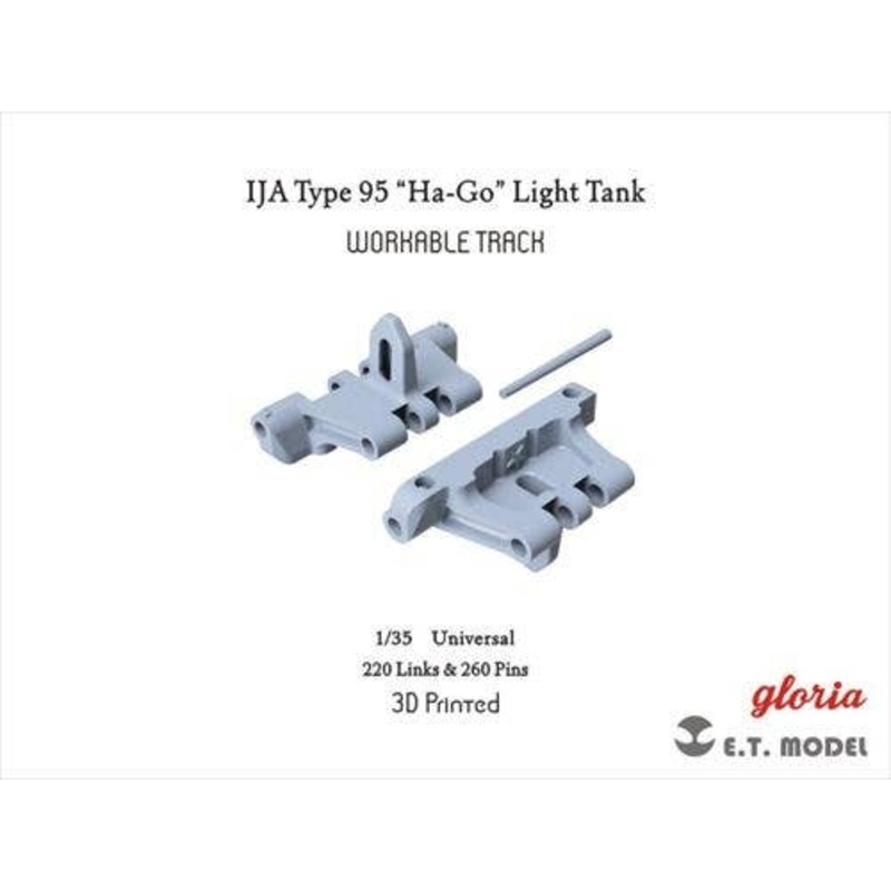 1/35 WWII Japanese Army Type 95 Light Tank Movable Track for Hago (3D) For Dragon