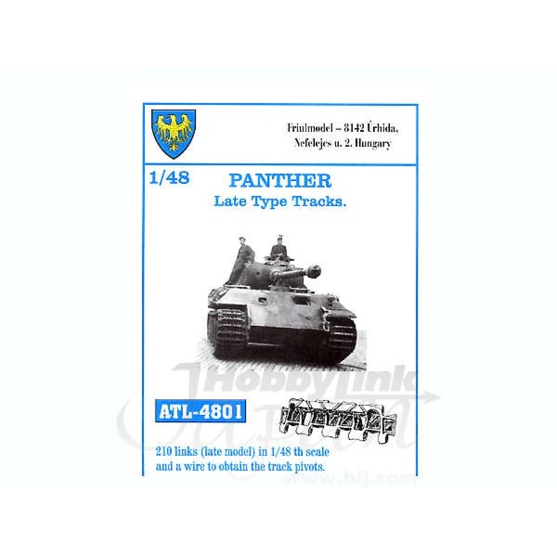 1/48 Working Metal Late Type Track Set for Panther