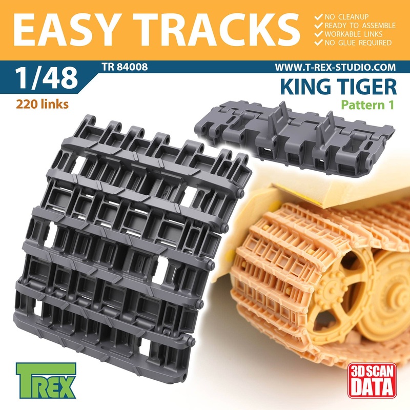 1/48 WW.II German King Tiger Track Pattern 1
