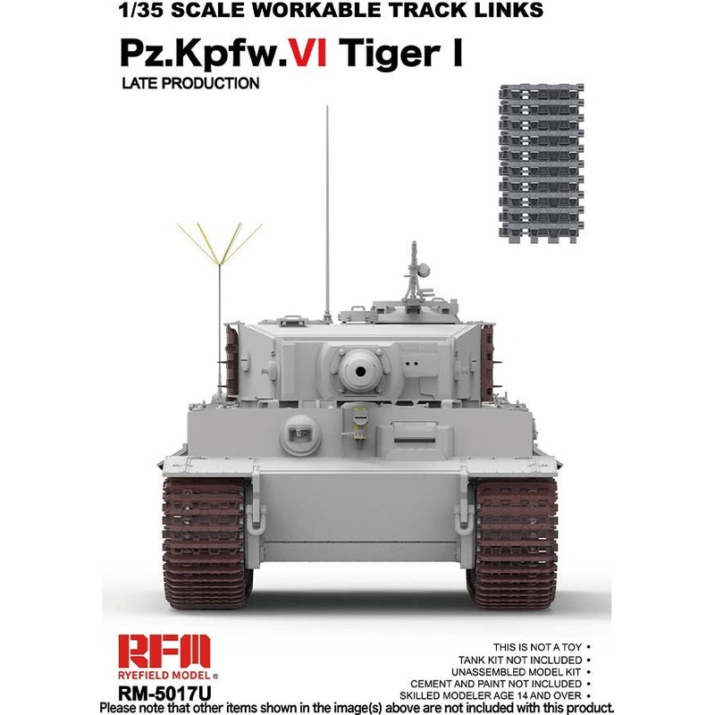 1/35 Assembled Movable Track For Tiger I Late Model (New Mold Upgrade Version)