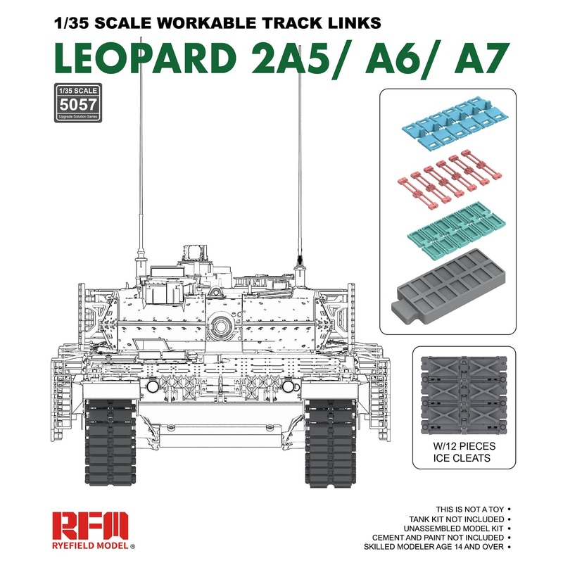 1/35 Movable Track Set For Leopard 2 A5 / A6 / A7 (Made By Injection)