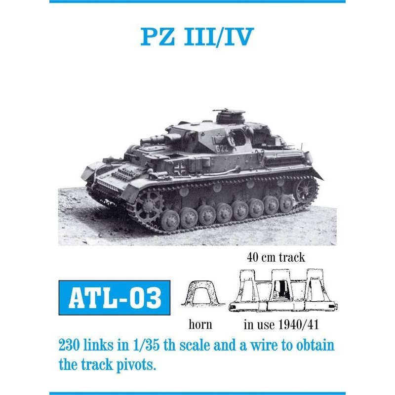 1/35 Panzer III (for H-J) / Panzer IV (for E)