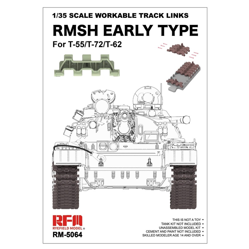 1/35 RMsh Early Type Tracks for T-55/T-72/T-62 Plastic