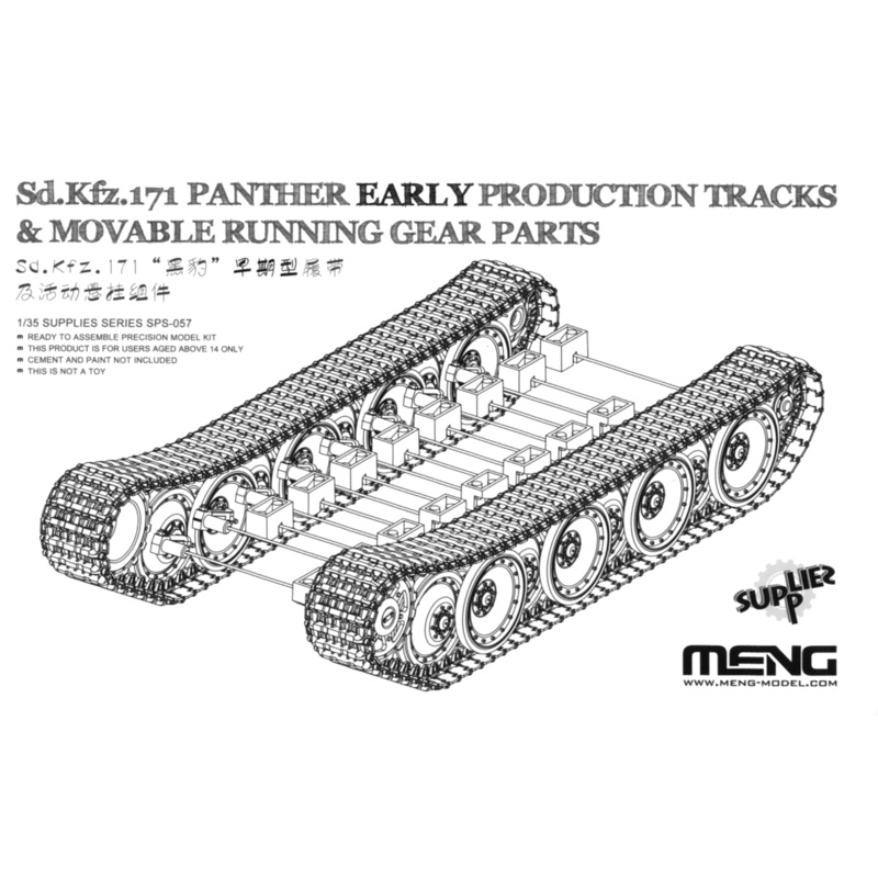 1/35 Sd.Kfz.171 Panther Early Production Tracks & Movable Running Gear Parts