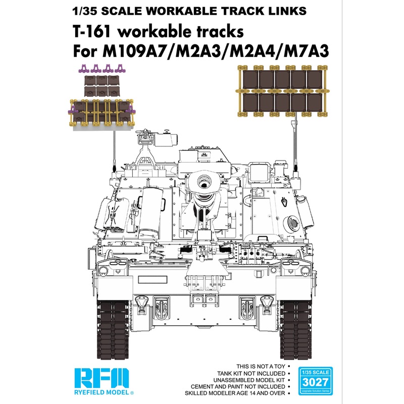 1/35 T-161 workable tracks For M109A7/M2A3/M2A4/M7A3 (Plastic)