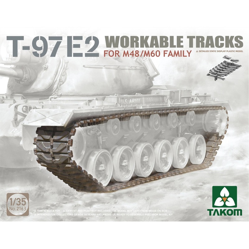 1/35 T-97E2 WORKABLE TRACKS for M48/M60 Family