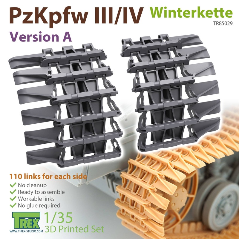 1/35 Winter Track for Panzer III / IV Tank Winter Ketten Version A