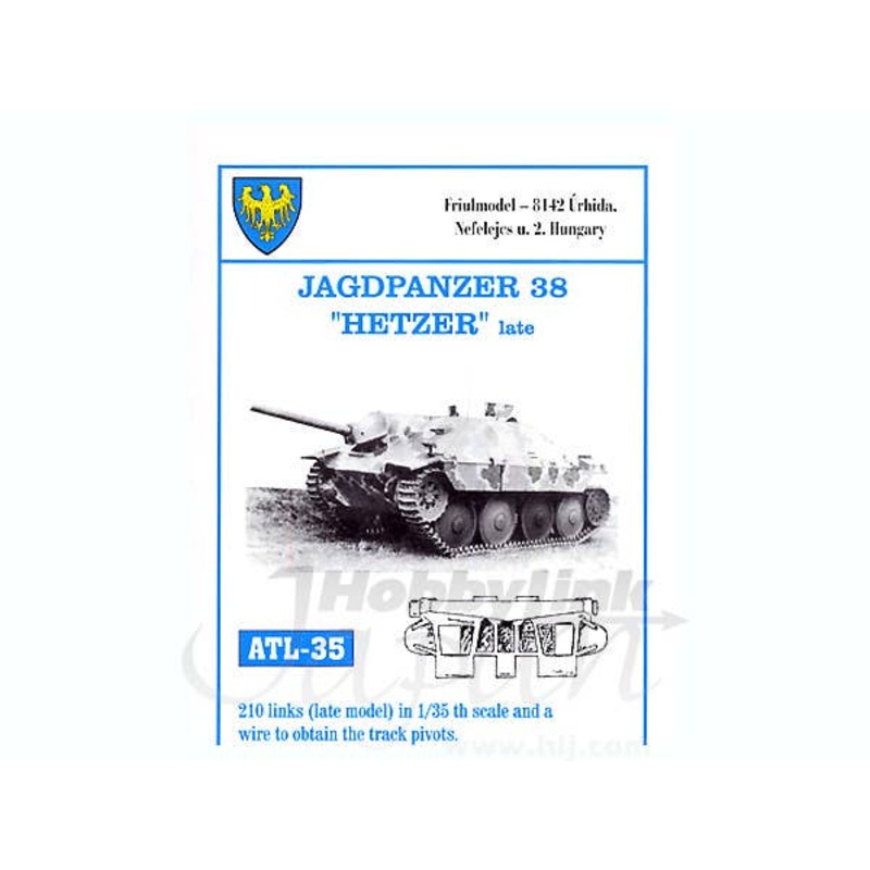 1/35 Working Metal Track Set for Jagdpanzer 38 Hetzer Late