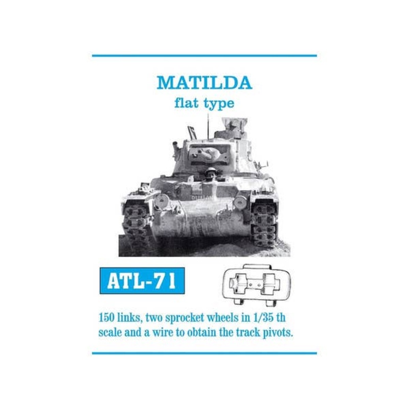 1/35 Working Metal Track Set for Matilda Flat-Type