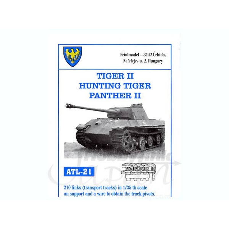 1/35 Working Metal Track Set for Tiger II / Jagdtiger / Panther II Transport