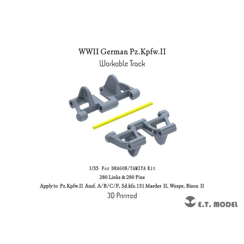 1/35 WW.II German Pz.Kpfw.II Workable Track (3D)