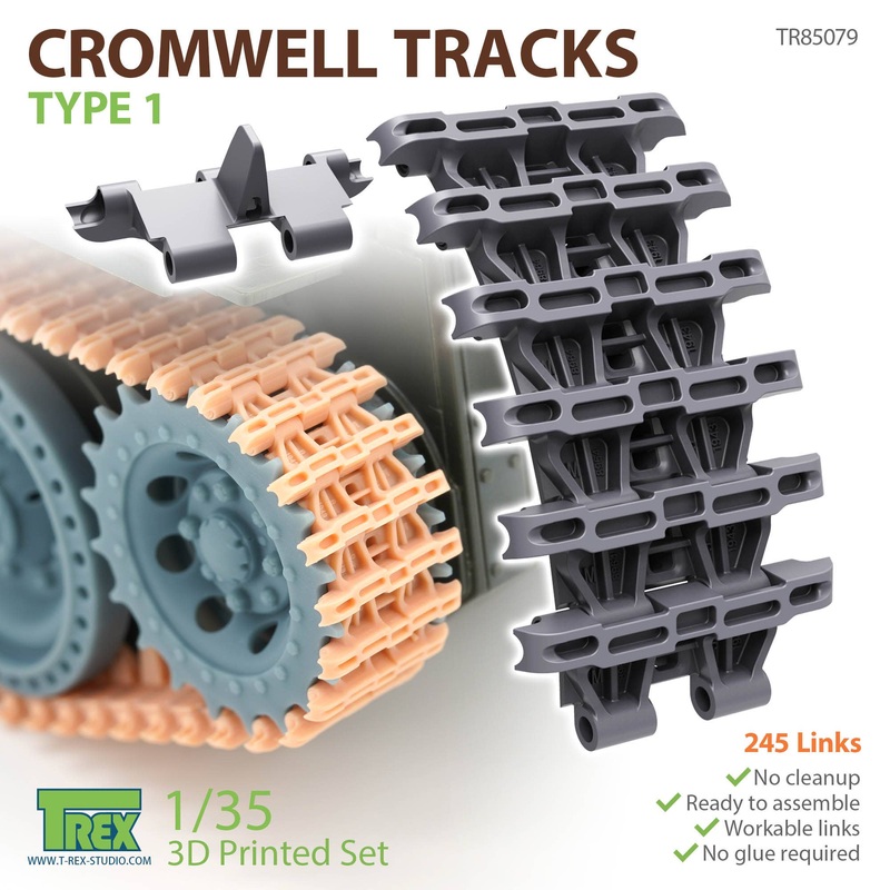 1/35 WWII British Cromwell Cruiser Tank Track Type 1
