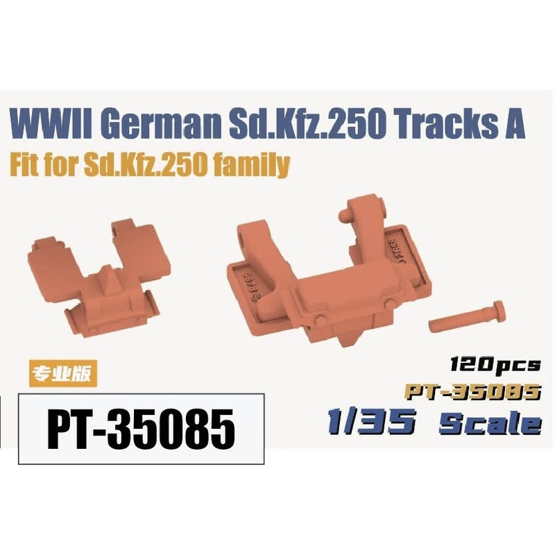 1/35 WWII German Army Sd.Kfz.250 Half Track Movable Tracks