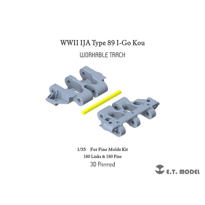 1/35 WWII Japanese Army Type 89 Medium Tank (I Gou) Movable Tracks for Ko Type (for Fine Molds)