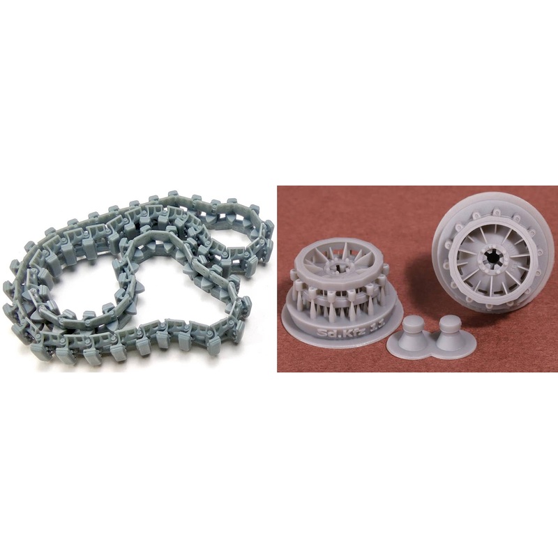 Sd.Kfz.11/Sd.Kfz. 251 early pattern steel track (Zgw 5001/280/140) with Sprocket (poligonal rubber)