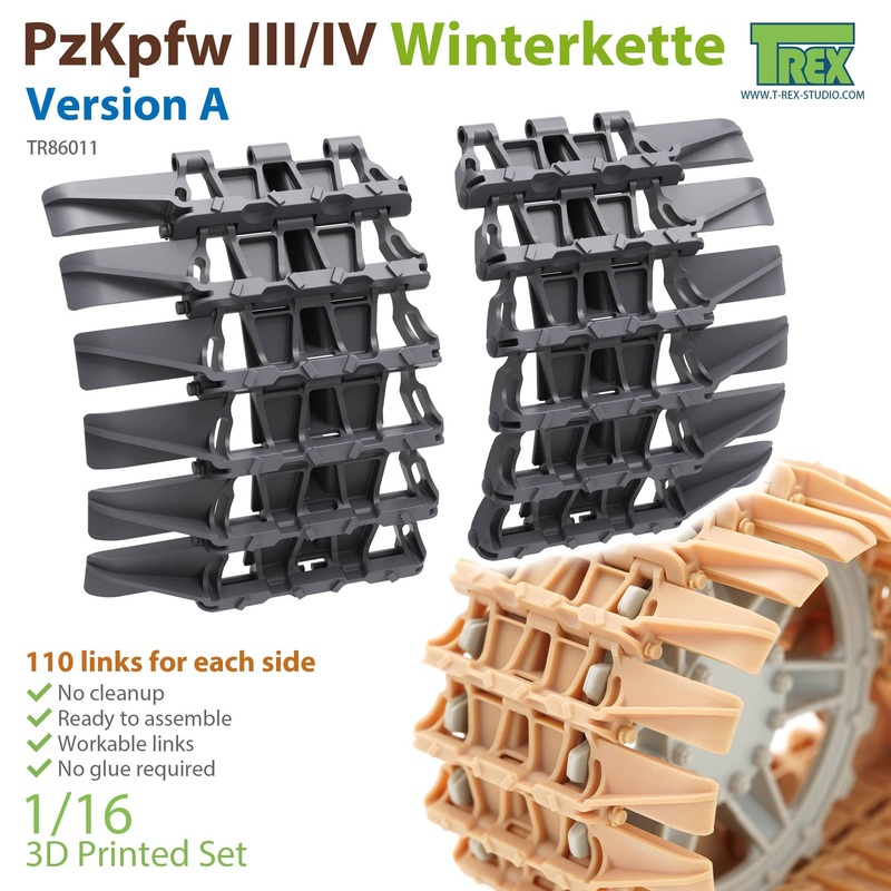 1/16 Movable Winter Tracks for Panzer III / IV Winter Ketten Version A