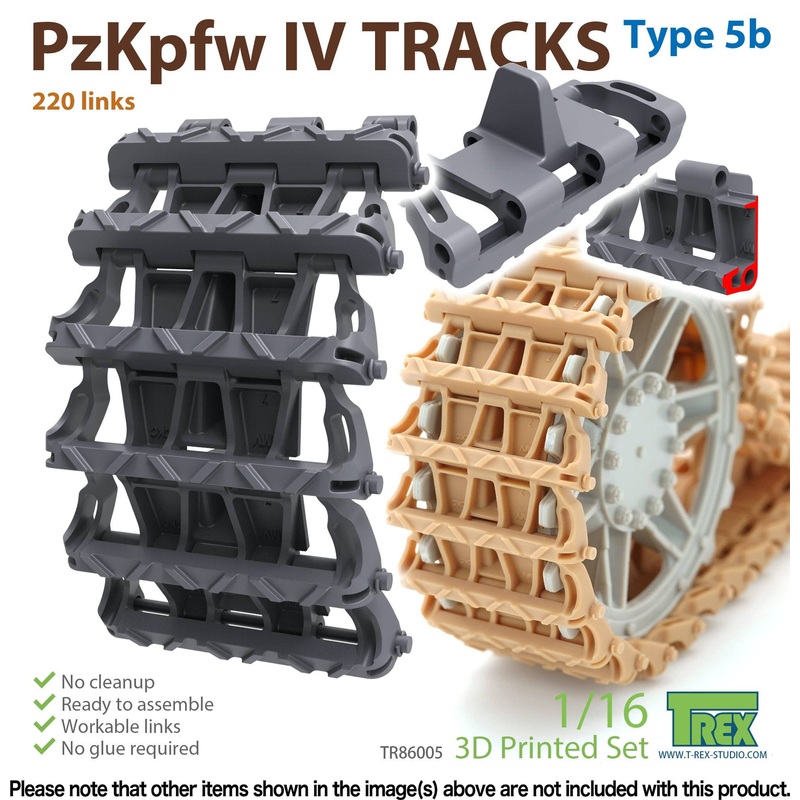 1/16 WWII German III / IV Tank Tracks Type.5b