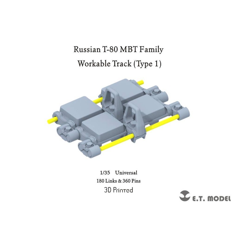 1/35 Current Use Russia Movable Crawler Track Type.1 for T-80 MBT Series