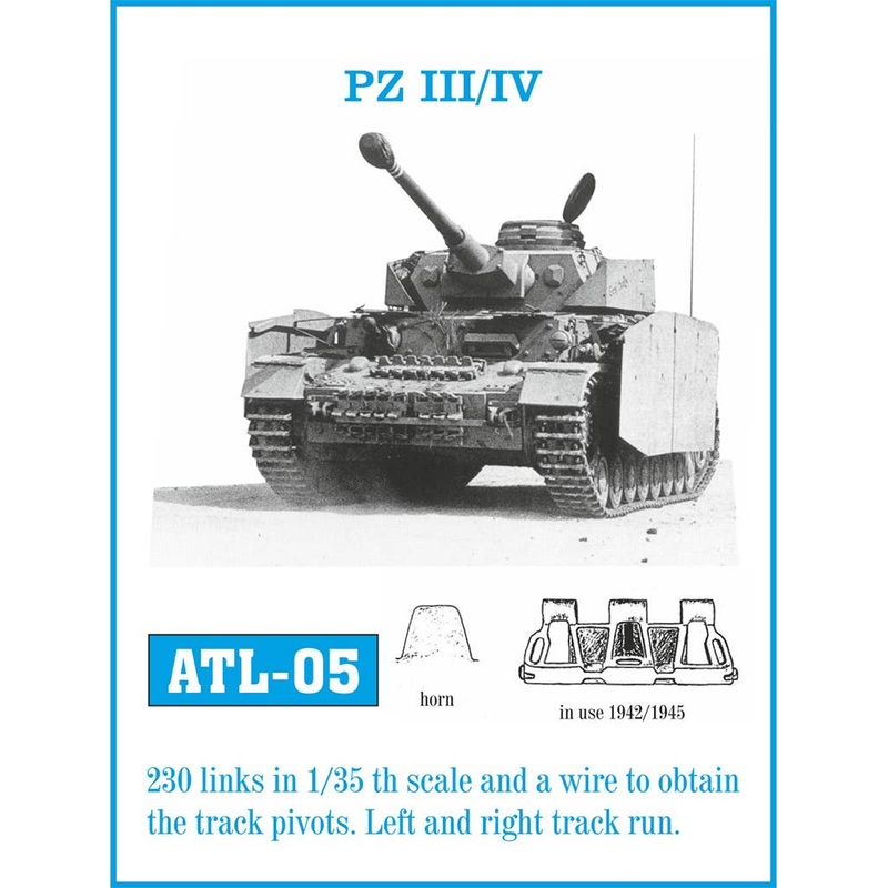 1/35 Panzer III (for H-K) / Panzer IV (for F-J)