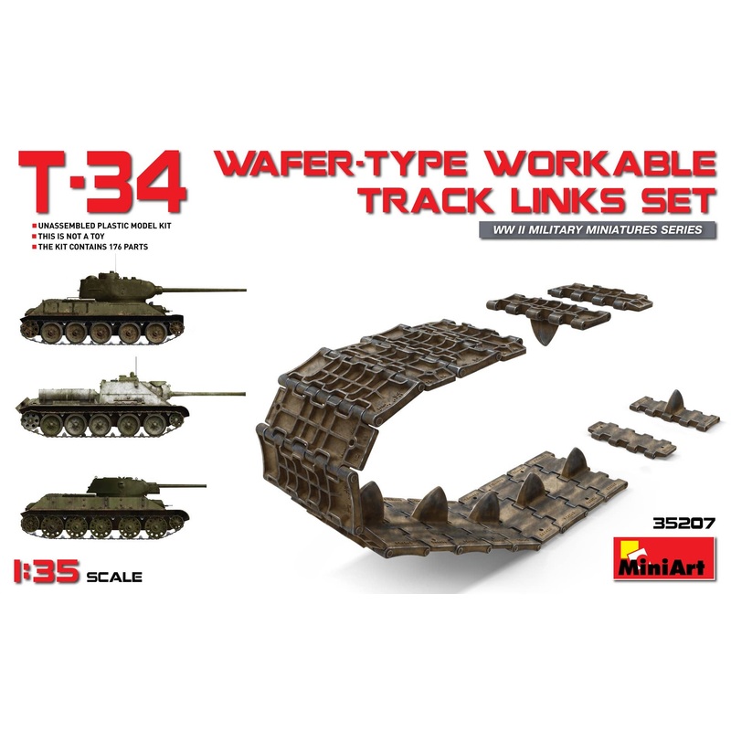 1/35 T-34 Wafer-type Workable Track Links Set