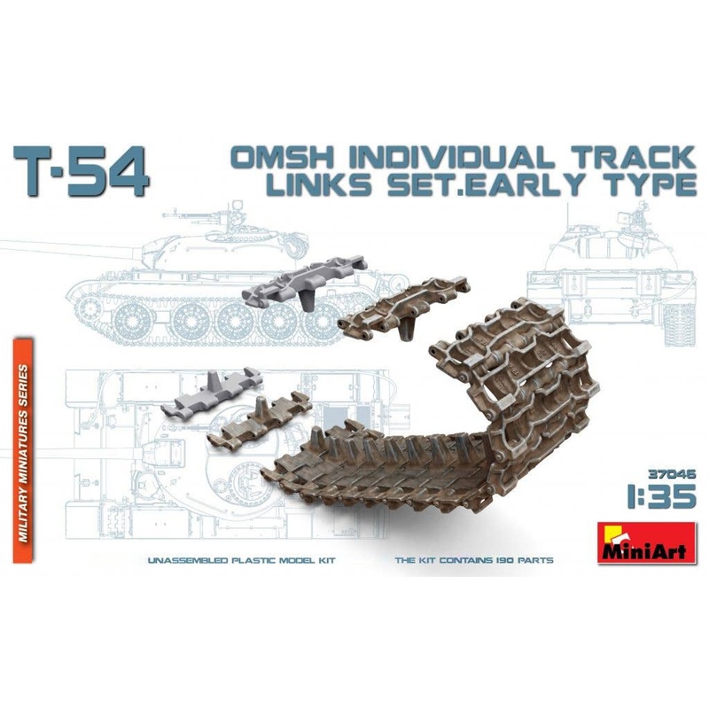 1/35 T-54 OMSh Individual Track Links Set Early Type