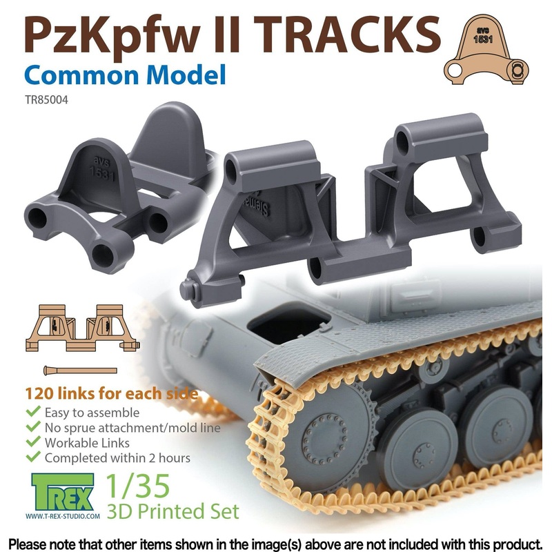 1/35 Tracks for Panzer II Normal Type
