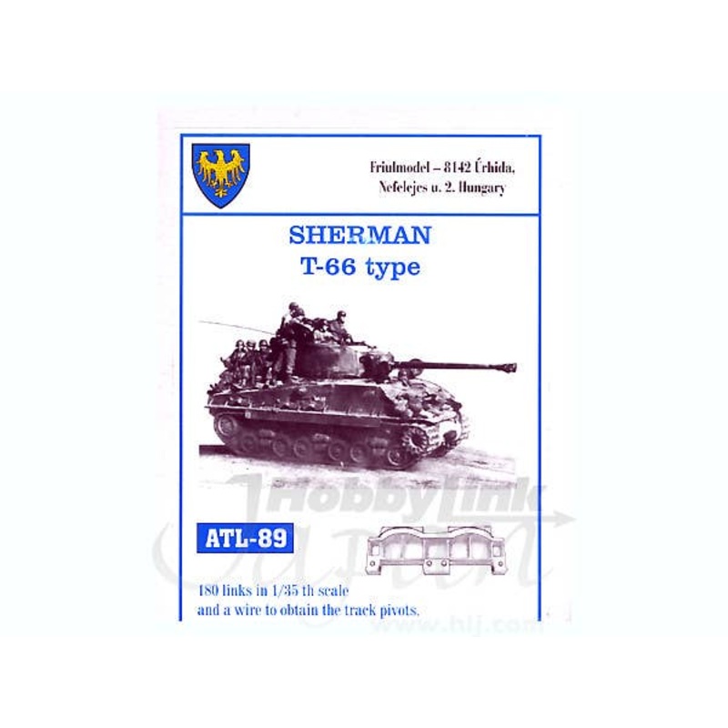 1/35 Working Metal T-66 Type Track Set for Sherman