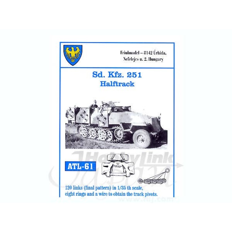 1/35 Working Metal Track Set for Sd.Kfz.251 Halftrack