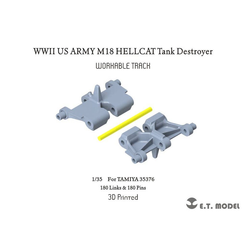 1/35 WWII US Army M18 Hellcat Tank Destroyer Movable Tracks (for Tamiya)