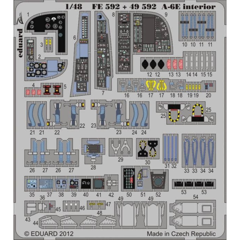 1/48 A-6E Zoom Etching Parts (for Kinetic)