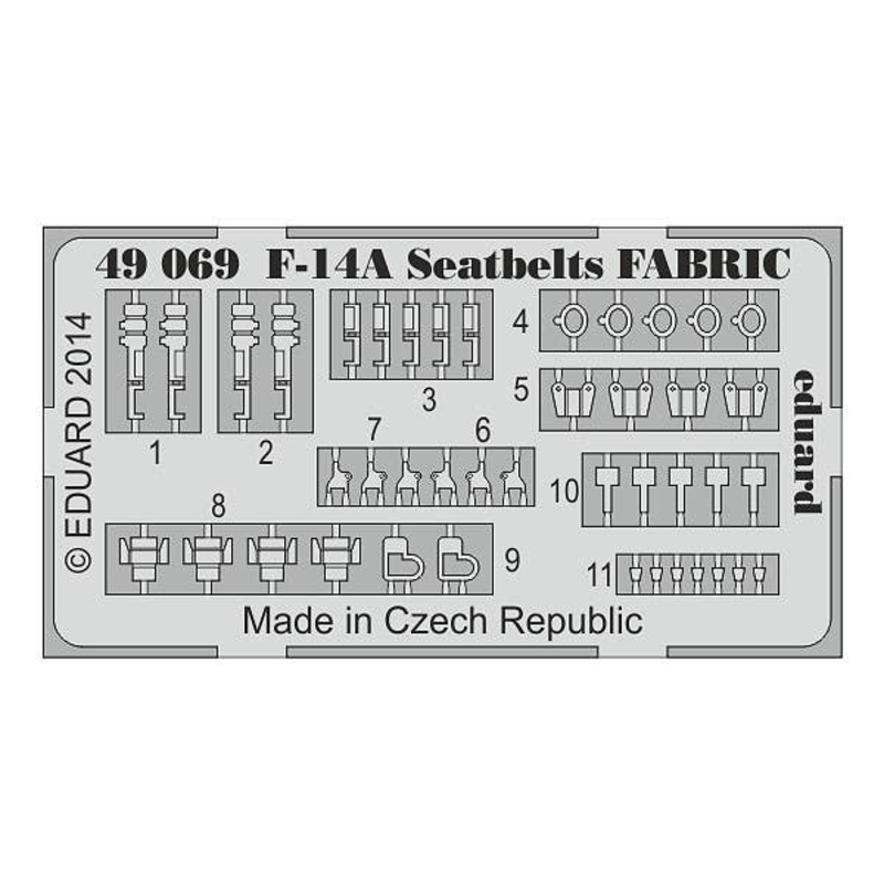 1/48 F-14A Seatbelts Fabric