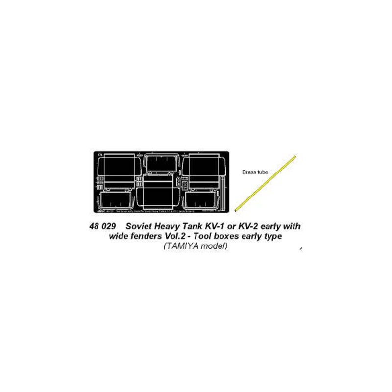 1/48 KV-1 or KV-2 Early Versions Vol.2 Tool Boxes Early (for Tamiya)