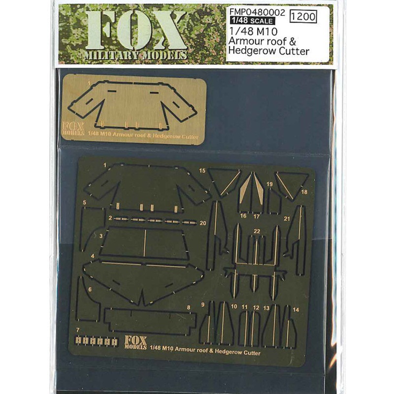 1/48 M10 Armour Roof & Hedgerow Cutter (Tamiya)